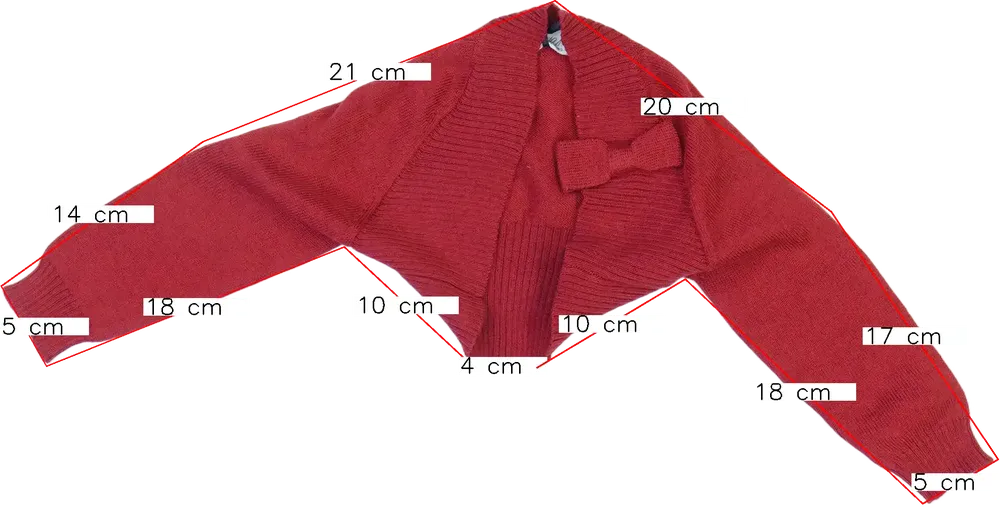 Piros Overkids Bolero EU 68 / UK 3-6 hónap / US 3-6 hónap