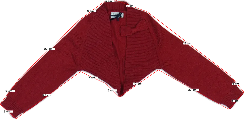 Piros Overkids Bolero EU 80 / UK 9-12 hónap / US 12 hónap