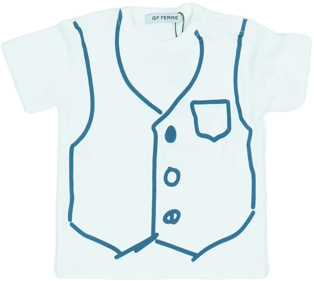 Fehér GF Ferré Póló EU 74 / UK 6-9 hónap / US 6-9 hónap