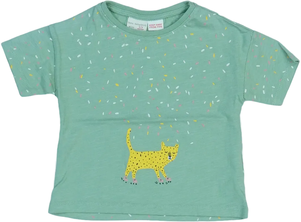 Zöld Zara Póló EU 74 / UK 6-9 hónap / US 6-9 hónap