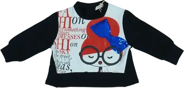 Fekete Laura Biagiotti Pulóver EU 86 / UK 12-18 hónap / US 18 hónap