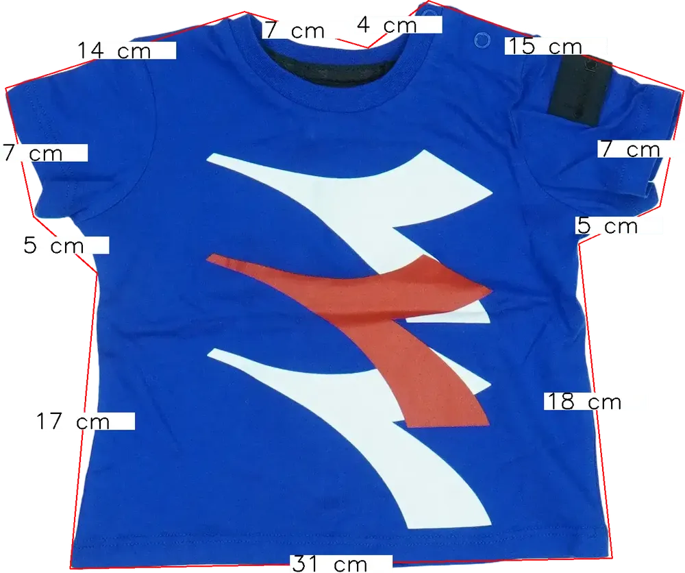 Kék Diadora Póló EU 80 / UK 9-12 hónap / US 12 hónap