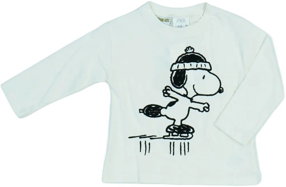 Barna Peanuts Hosszú ujjú felső EU 80 / UK 9-12 hónap / US 12 hónap