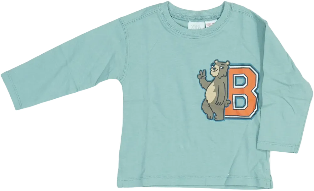 Kék Zara Hosszú ujjú felső EU 80 / UK 9-12 hónap / US 12 hónap