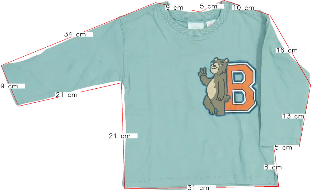 Kék Zara Hosszú ujjú felső EU 86 / UK 12-18 hónap / US 18 hónap