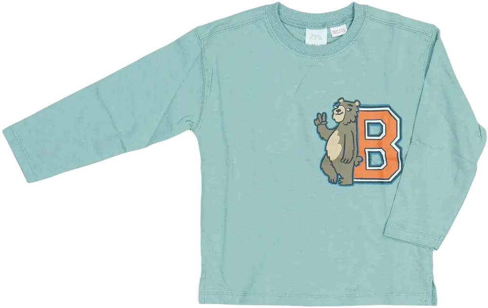 Kék Zara Hosszú ujjú felső EU 104 / UK 4 év / US 4T/XS