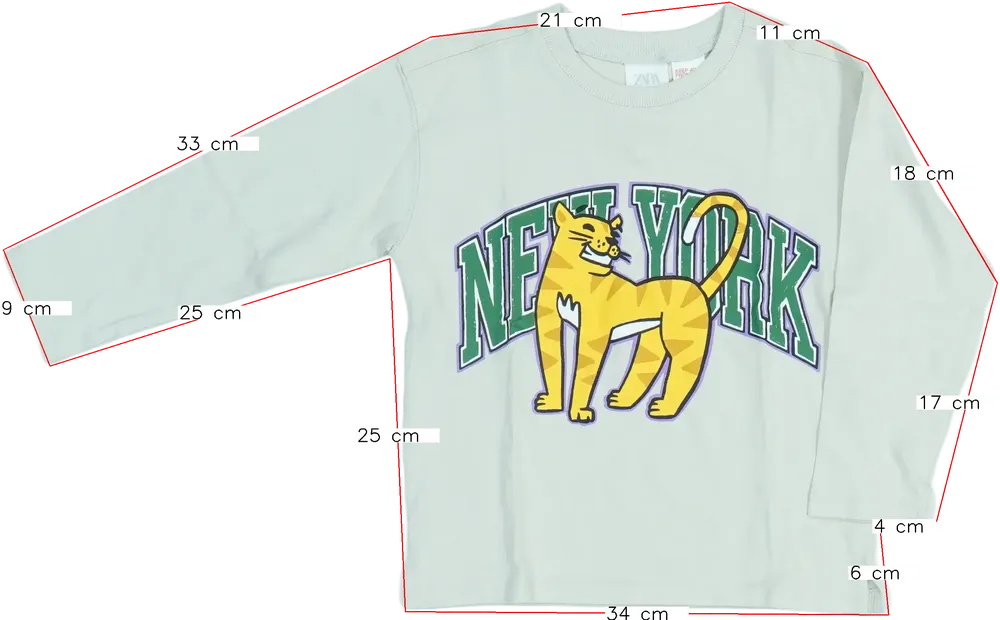 Barna Zara Hosszú ujjú felső EU 98 / UK 3 év / US 3T