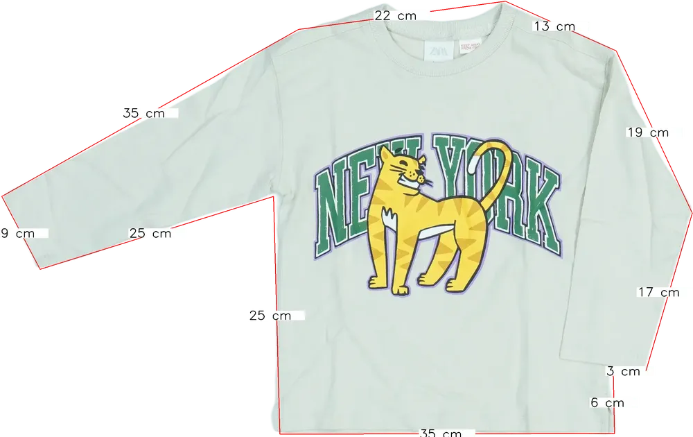 Barna Zara Hosszú ujjú felső EU 104 / UK 4 év / US 4T/XS