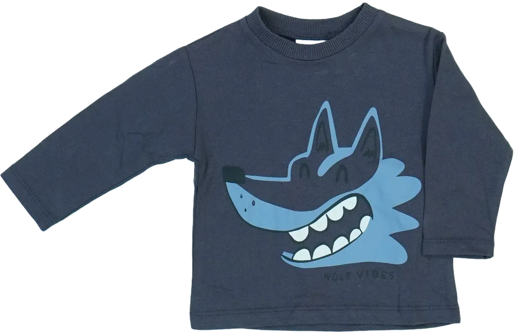 Szürke Zara Hosszú ujjú felső EU 68 / UK 3-6 hónap / US 3-6 hónap