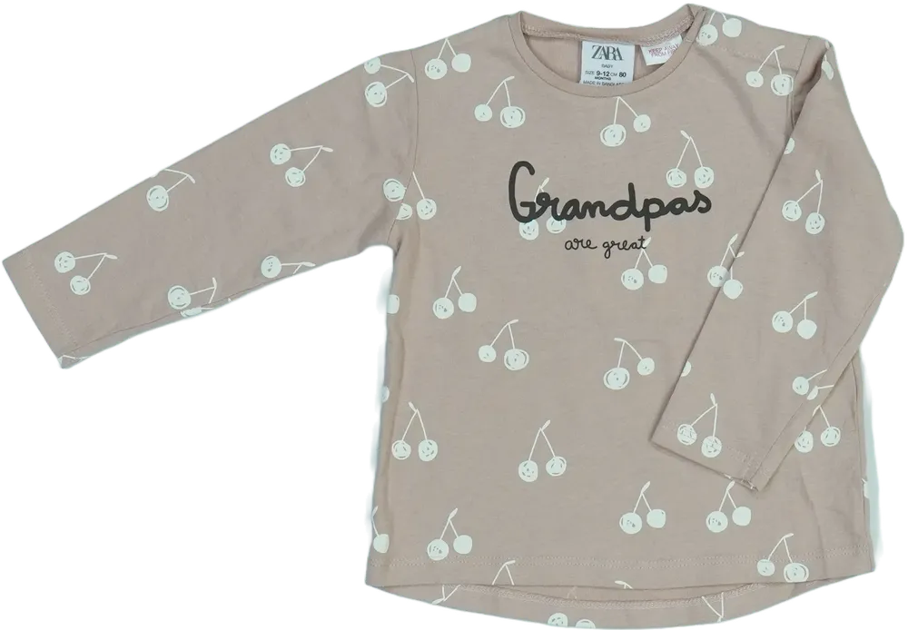 Rózsaszín Zara Hosszú ujjú felső EU 80 / UK 9-12 hónap / US 12 hónap