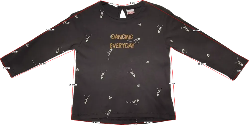 Szürke Zara Hosszú ujjú felső EU 86 / UK 12-18 hónap / US 18 hónap