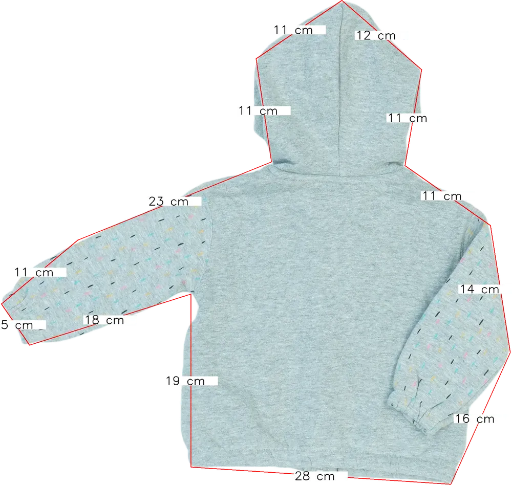 Szürke Zara Kapucnis pulóver EU 86 / UK 12-18 hónap / US 18 hónap