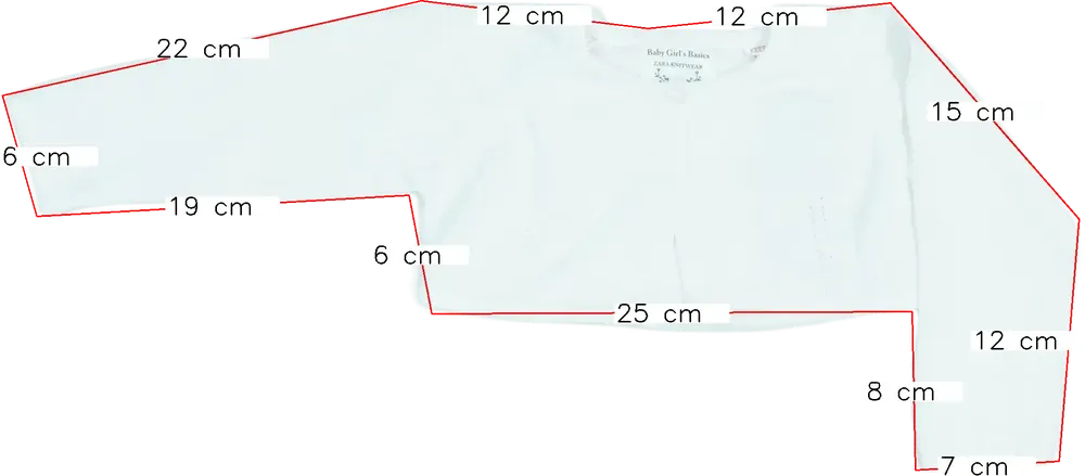 Fehér Zara Bolero EU 80 / UK 9-12 hónap / US 12 hónap