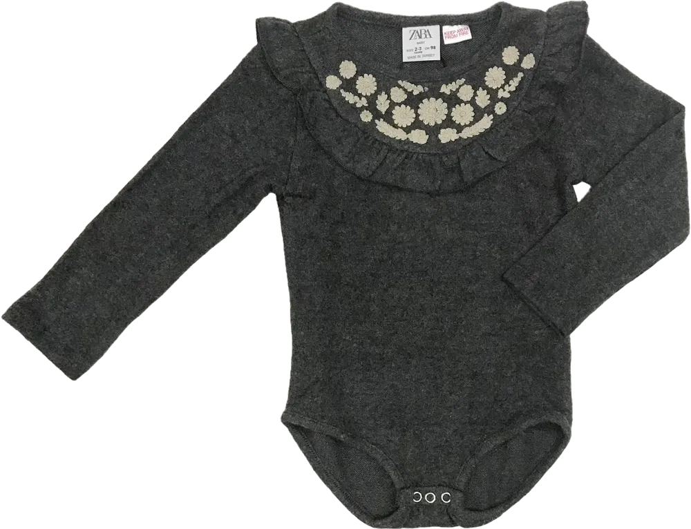Szürke Zara Hosszú ujjú body EU 98 / UK 3 év / US 3T