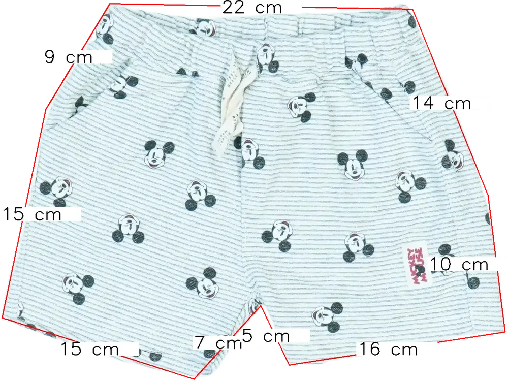 Fehér Disney Rövidnadrág EU 98 / UK 3 év / US 3T