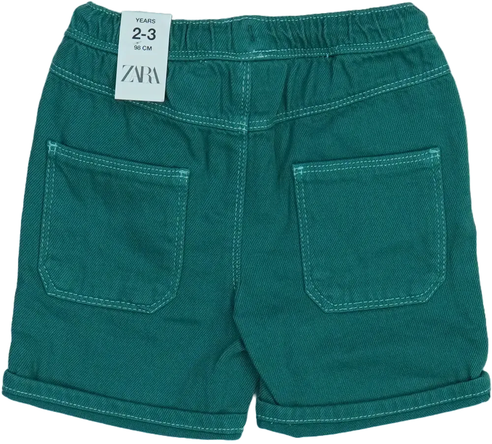 Zöld Zara Rövidnadrág EU 98 / UK 3 év / US 3T