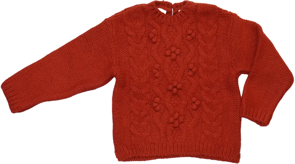 Piros Zara Kötött pulcsi EU 110 / UK 5 év / US 5 év/XS