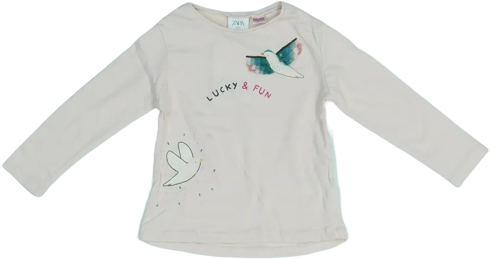 Rózsaszín Zara Hosszú ujjú felső EU 92 / UK 2 év / US 2T