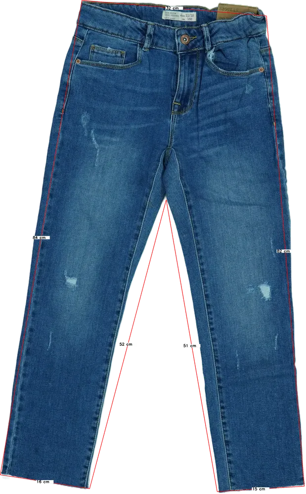 Kék Zara Farmernadrág EU 152 / UK 12 év / US 12 év/L