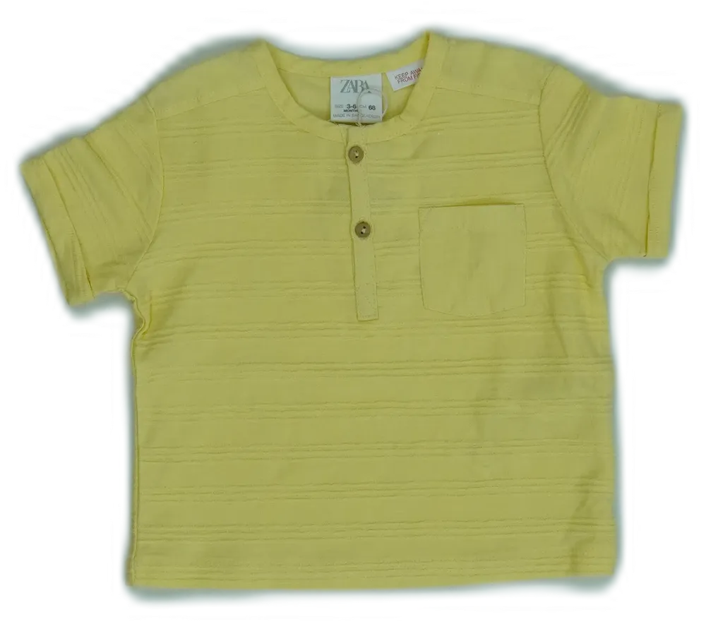 Sárga Zara Póló EU 68 / UK 3-6 hónap / US 3-6 hónap