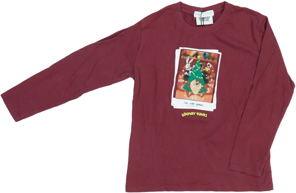 Bordó Zara Hosszú ujjú felső EU 122 / UK 7 év / US 7 év/M