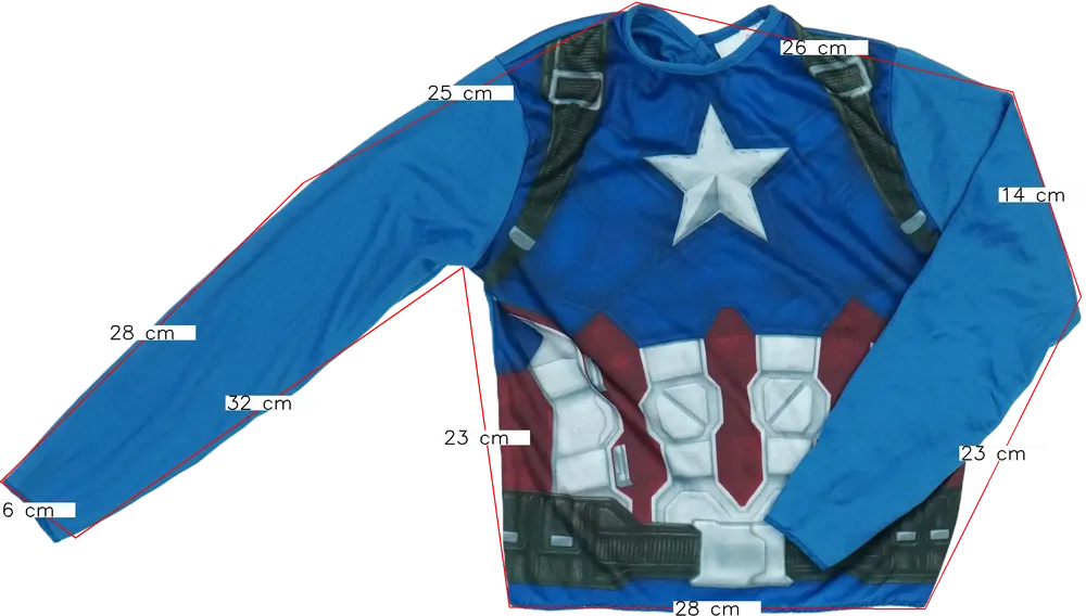 Kék Marvel Jelmez EU 116 / UK 6 év / US 6 év/S