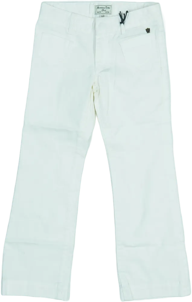 Fehér Massimo Dutti Hosszúnadrág EU 116 / UK 6 év / US 6 év/S