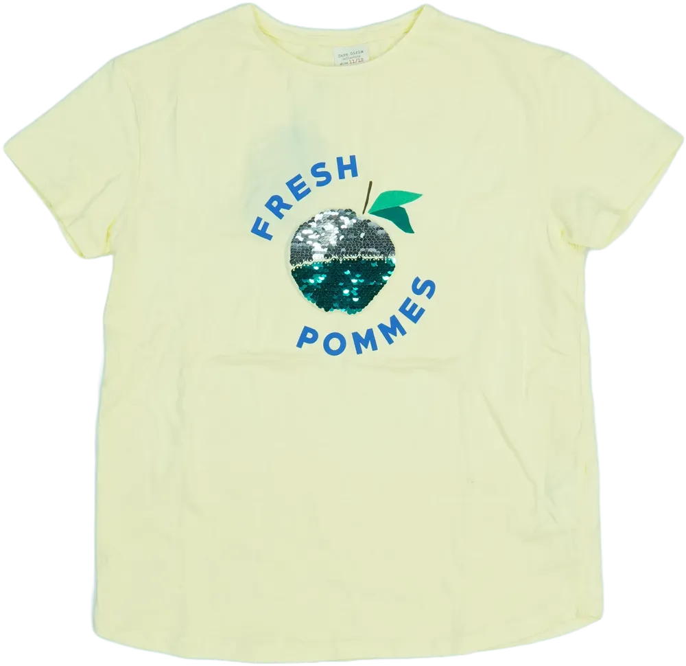 Sárga Zara Póló EU 152 / UK 12 év / US 12 év/L