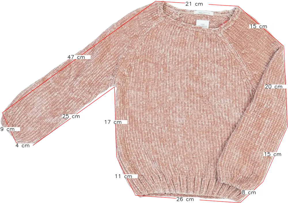 Rózsaszín Zara Kötött pulcsi EU 128 / UK 8 év / US 8 év/M