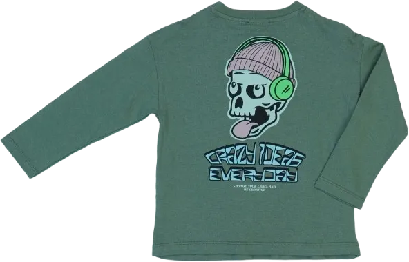 Zöld Zara Hosszú ujjú felső EU 116 / UK 6 év / US 6 év/S