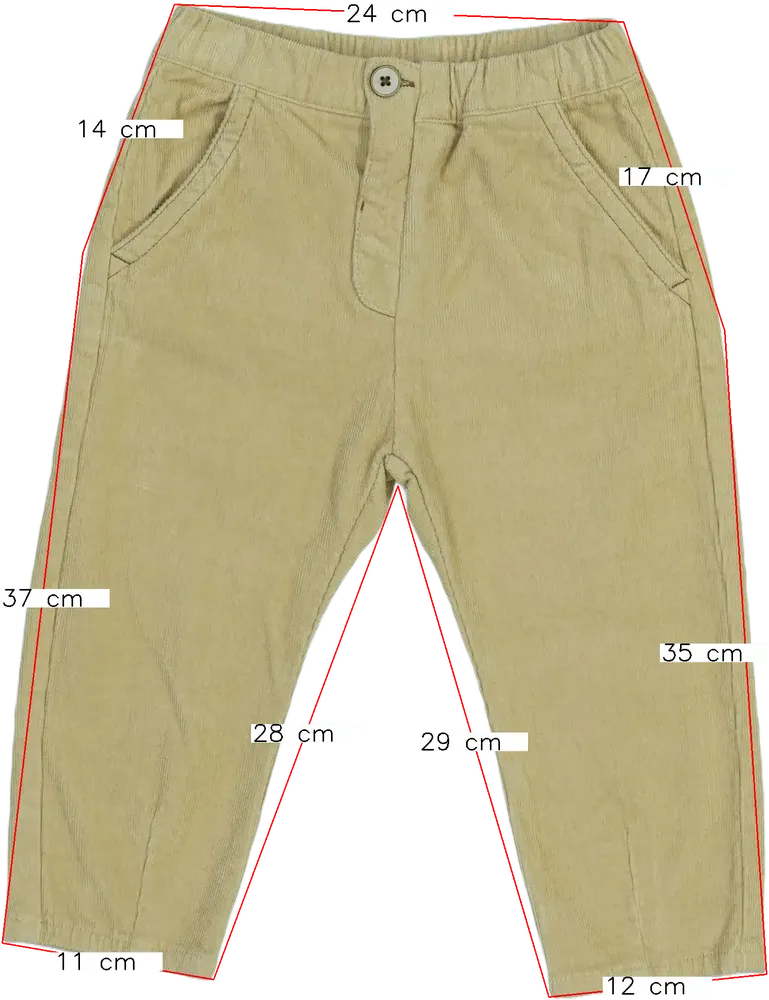 Barna Zara Hosszúnadrág EU 98 / UK 3 év / US 3T