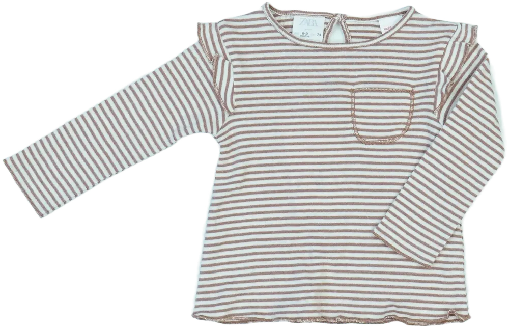 Barna Zara Hosszú ujjú felső EU 74 / UK 6-9 hónap / US 6-9 hónap