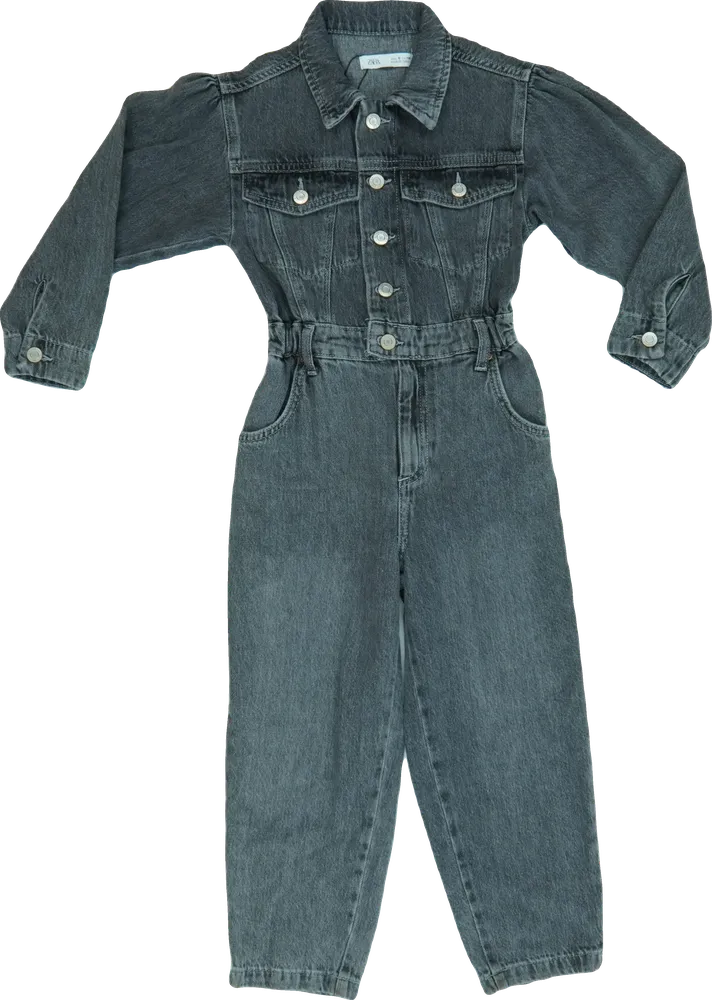 Szürke Zara Playsuit / Jumpsuit EU 116 / UK 6 év / US 6 év/S