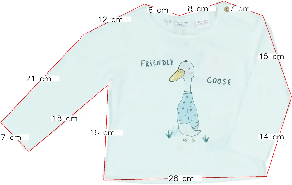 Barna Zara Hosszú ujjú felső EU 80 / UK 9-12 hónap / US 12 hónap