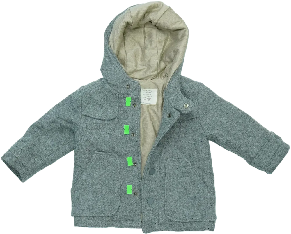 Szürke Zara Átmeneti kabát EU 86 / UK 12-18 hónap / US 18 hónap