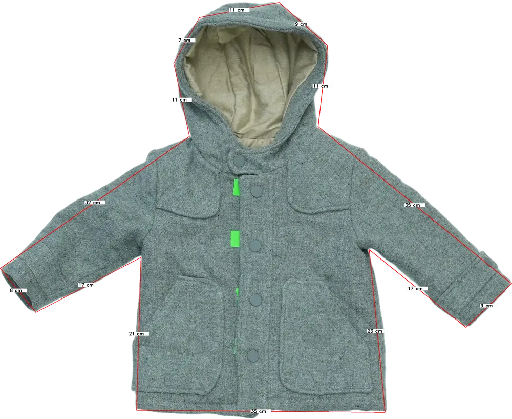 Szürke Zara Átmeneti kabát EU 86 / UK 12-18 hónap / US 18 hónap