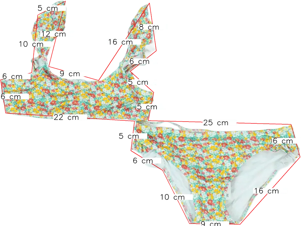 Zöld Zara Bikini EU 122 / UK 7 év / US 7 év/M