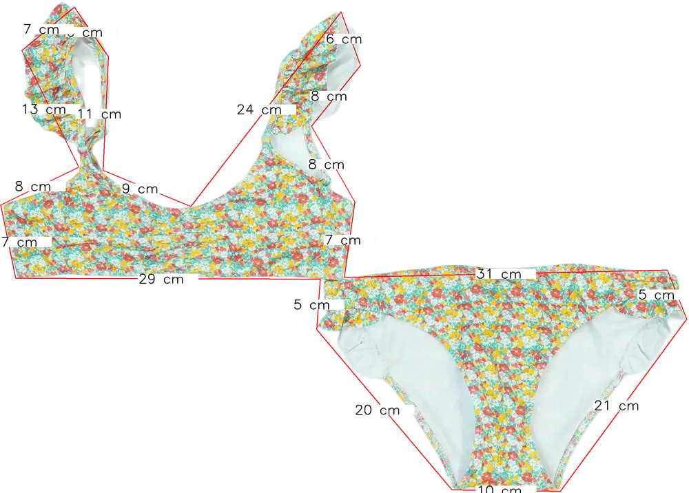 Zöld Zara Bikini EU 164 / UK 14 év / US 14 év/XL