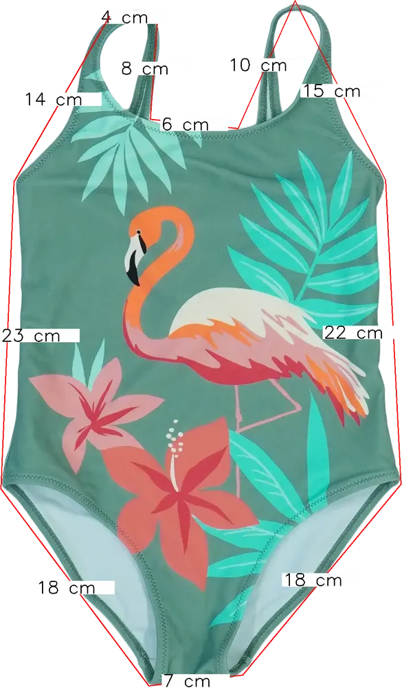 Zöld Zara Fürdőruha EU 128 / UK 8 év / US 8 év/M