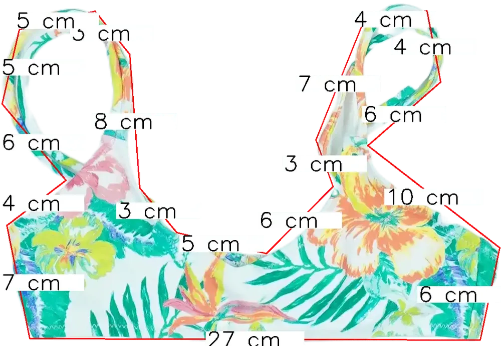 Többszínű Zara Bikini felső EU 140 / UK 10 év / US 10 év/L