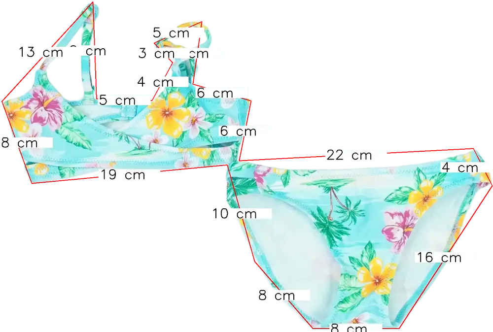 Kék Zara Bikini EU 110 / UK 5 év / US 5 év/XS