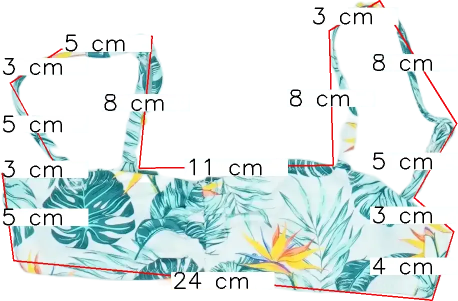 Fehér Zara Bikini felső EU 122 / UK 7 év / US 7 év/M