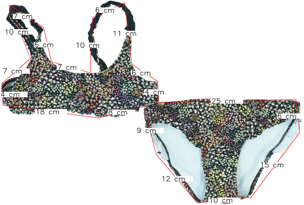 Fekete Zara Bikini EU 140 / UK 10 év / US 10 év/L