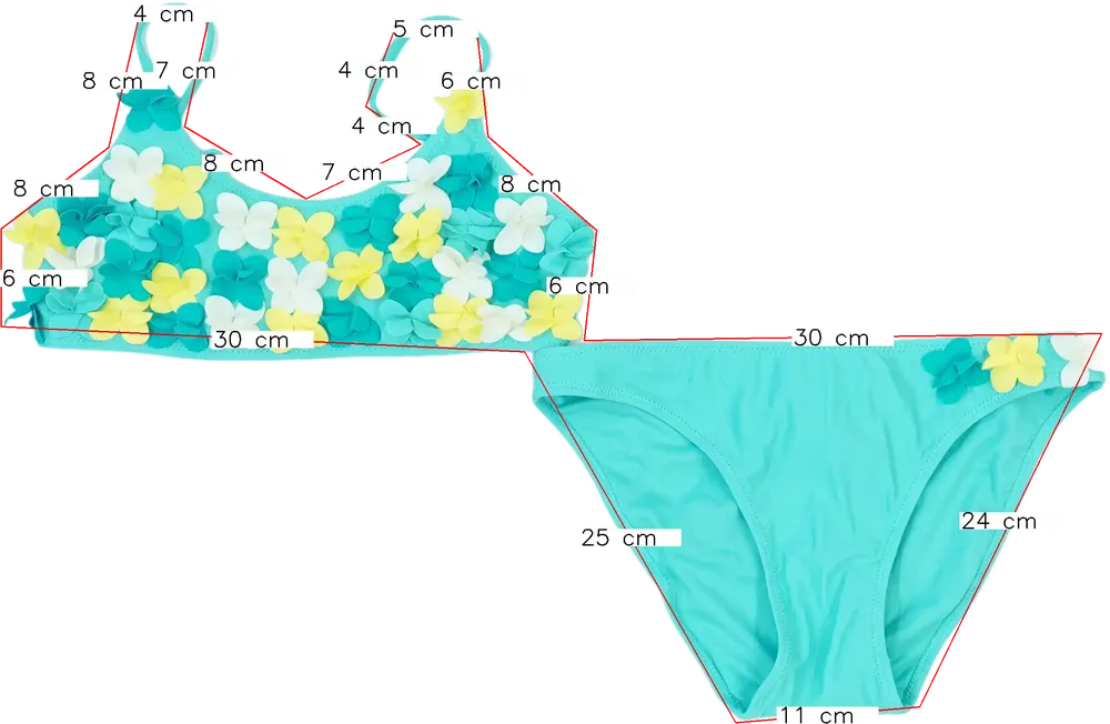 Zöld Zara Bikini EU 164 / UK 14 év / US 14 év/XL