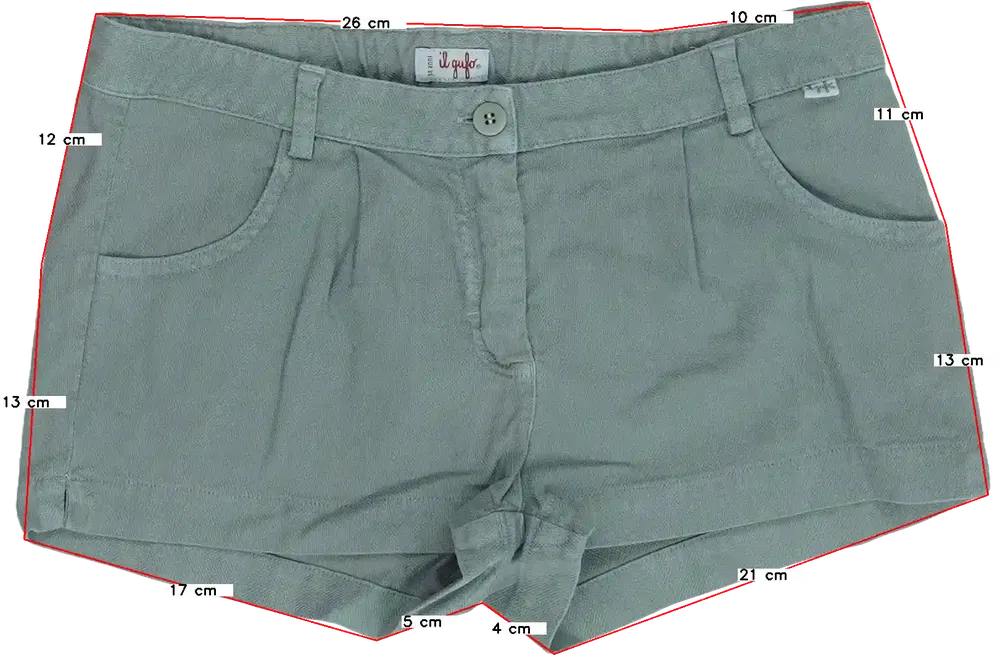 Szürke Il gufo Rövidnadrág EU 164 / UK 14 év / US 14 év/XL