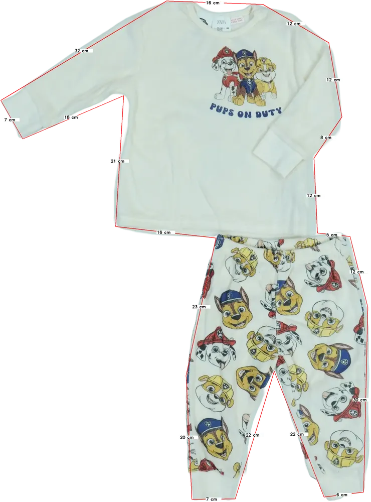 Többszínű Paw Patrol Pizsama EU 86 / UK 12-18 hónap / US 18 hónap