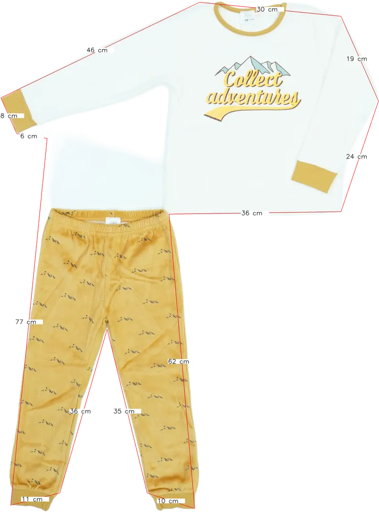 Sárga Zara Pizsama EU 116 / UK 6 év / US 6 év/S