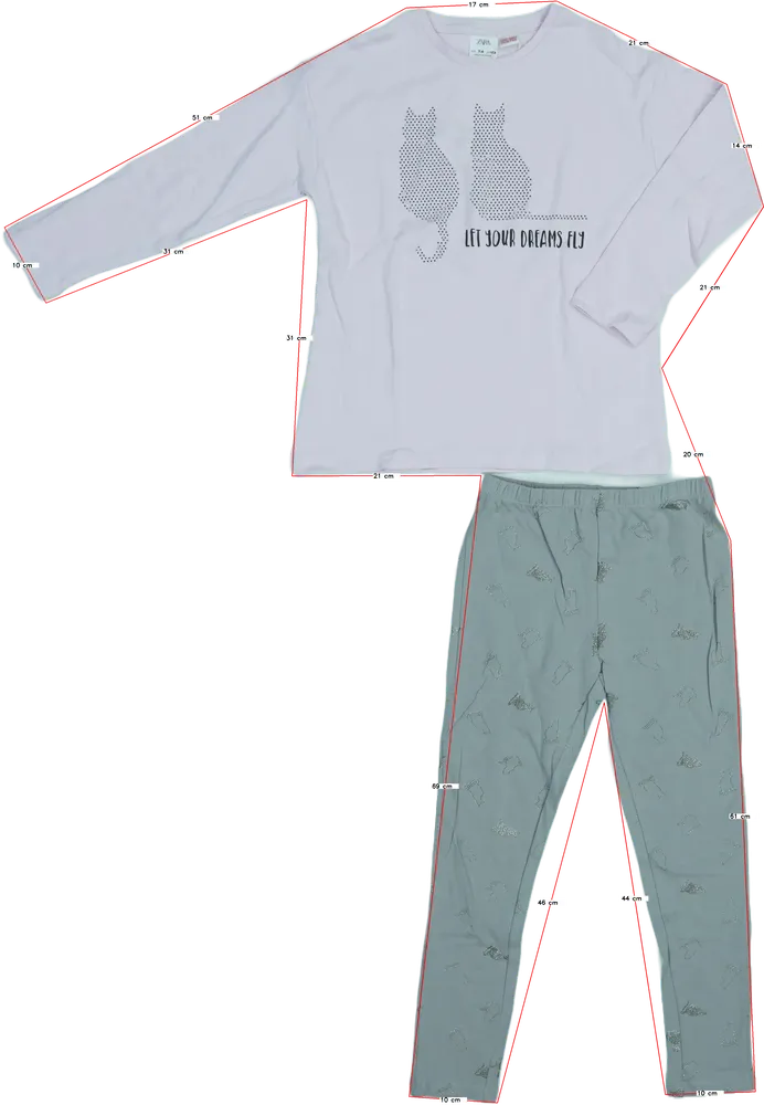 Többszínű Zara Pizsama EU 128 / UK 8 év / US 8 év/M