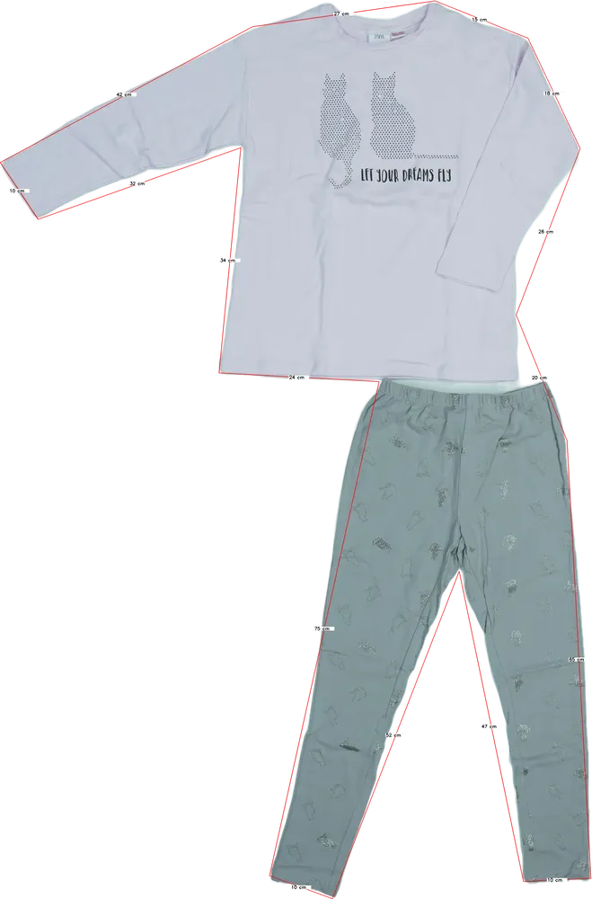 Többszínű Zara Pizsama EU 140 / UK 10 év / US 10 év/L