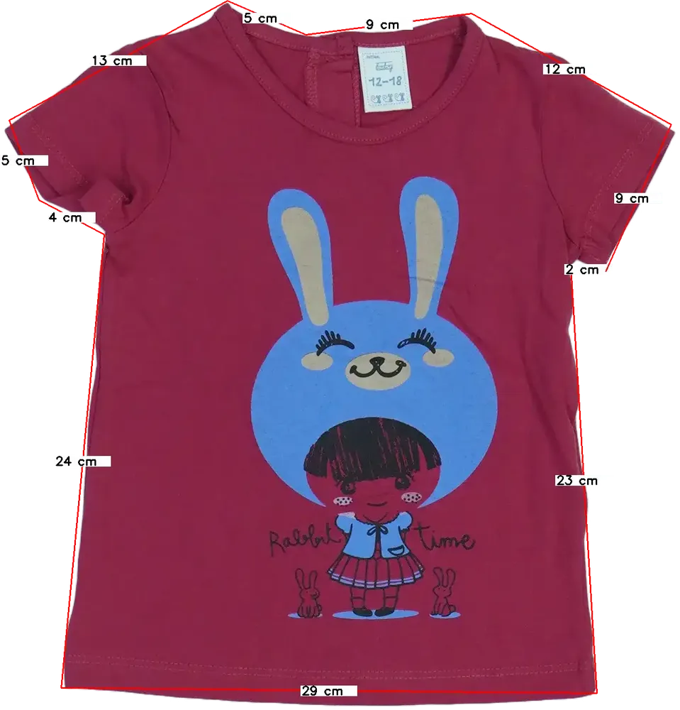 Rózsaszín Baby Póló EU 86 / UK 12-18 hónap / US 18 hónap